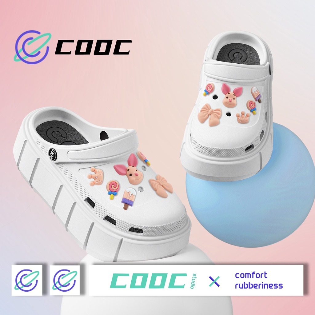 COOC 🚚พร้อมส่ง🚚 รองเท้าแตะ รองเท้าหัวโต ผู้หญิง นุ่มสบาย 30