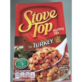 Kraft Stove Top  Stuffing Mix For Turkey สำหรับ ยัดไส้ และแต่งหน้าไก่งวง 170 กรัม ราคาพิเศษ