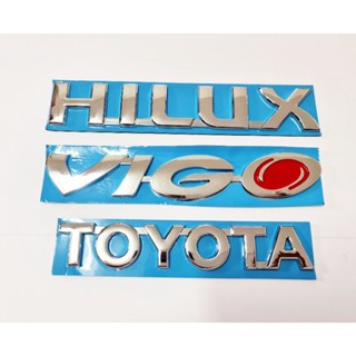 โลโก้ HILUX VIGO TOYOTA ชุด 3 ชิ้น