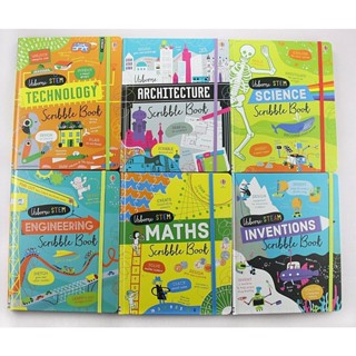 ขายแยกเล่ม หนังสือ Usborne STEM Scribble book มีหลายเรื่อง Technology/Maths/Engineering/Science/Architecture/Inventions