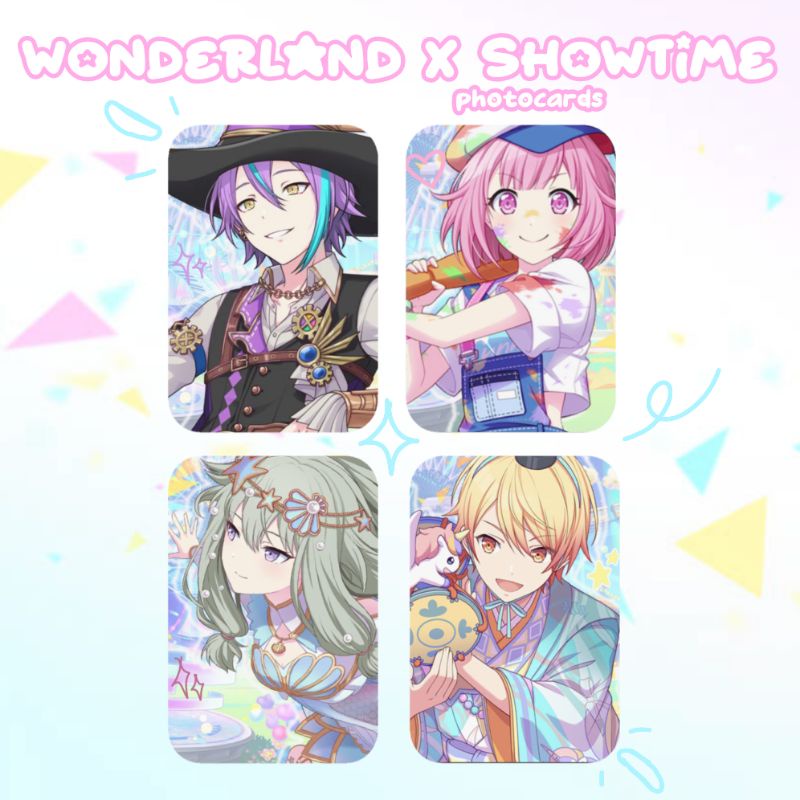 #โชว์ผลงานแฟนเมด
#WonderlandXShowtime
#โฟโต้การ์ดนักร้อง
#อนิเมะ
#ของสะสมอนิเมะ