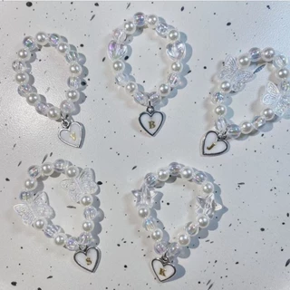 ( พร้อมส่ง ) ♡ ที่รัดเข็มขัดนักเรียนเจ้าหญิง จี้ตัวอักษร A -Z ♡( ใหม่ !!! ไหมแบบยืดไม่ขาดแน่นอน 100 %)