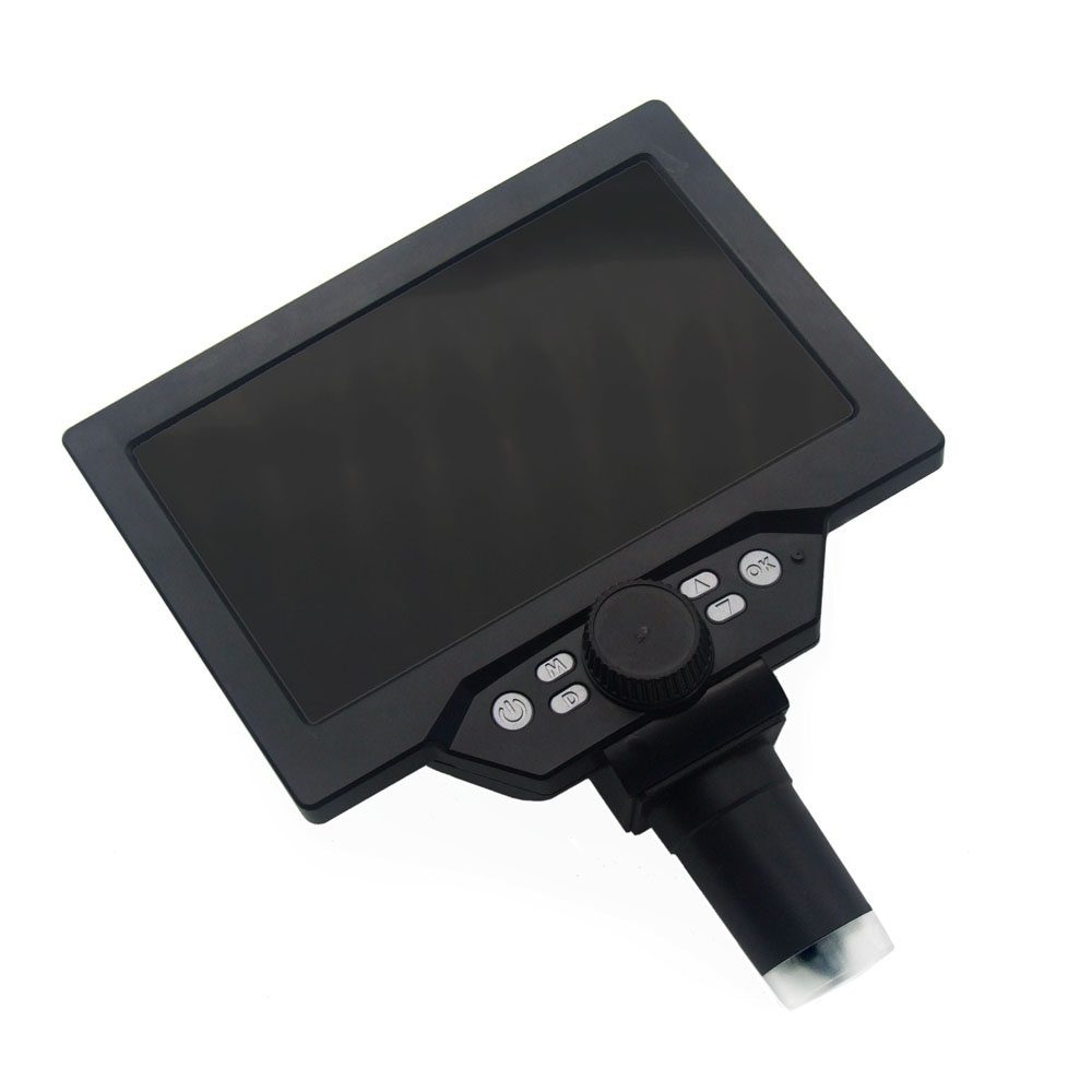 KKmoon G1200 กล้องจุลทรรศน์ดิจิทัล หน้าจอสี 7 นิ้ว ฐานขนาดใหญ่ จอแสดงผล LCD 12MP 1-1200X ขยายต่อเนื่อง พร้อมขาตั้งอะลูมิเนียมอัลลอย พร้อมไฟสองดวง