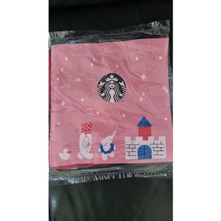 กระเป๋า starbucks Christmas/​Everyday tote bag สีชมพู