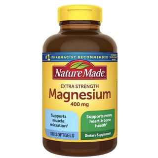 Exp.09/2024🔥🔥Nature Made Extra Strength Magnesium 400 mg 180 Softgels