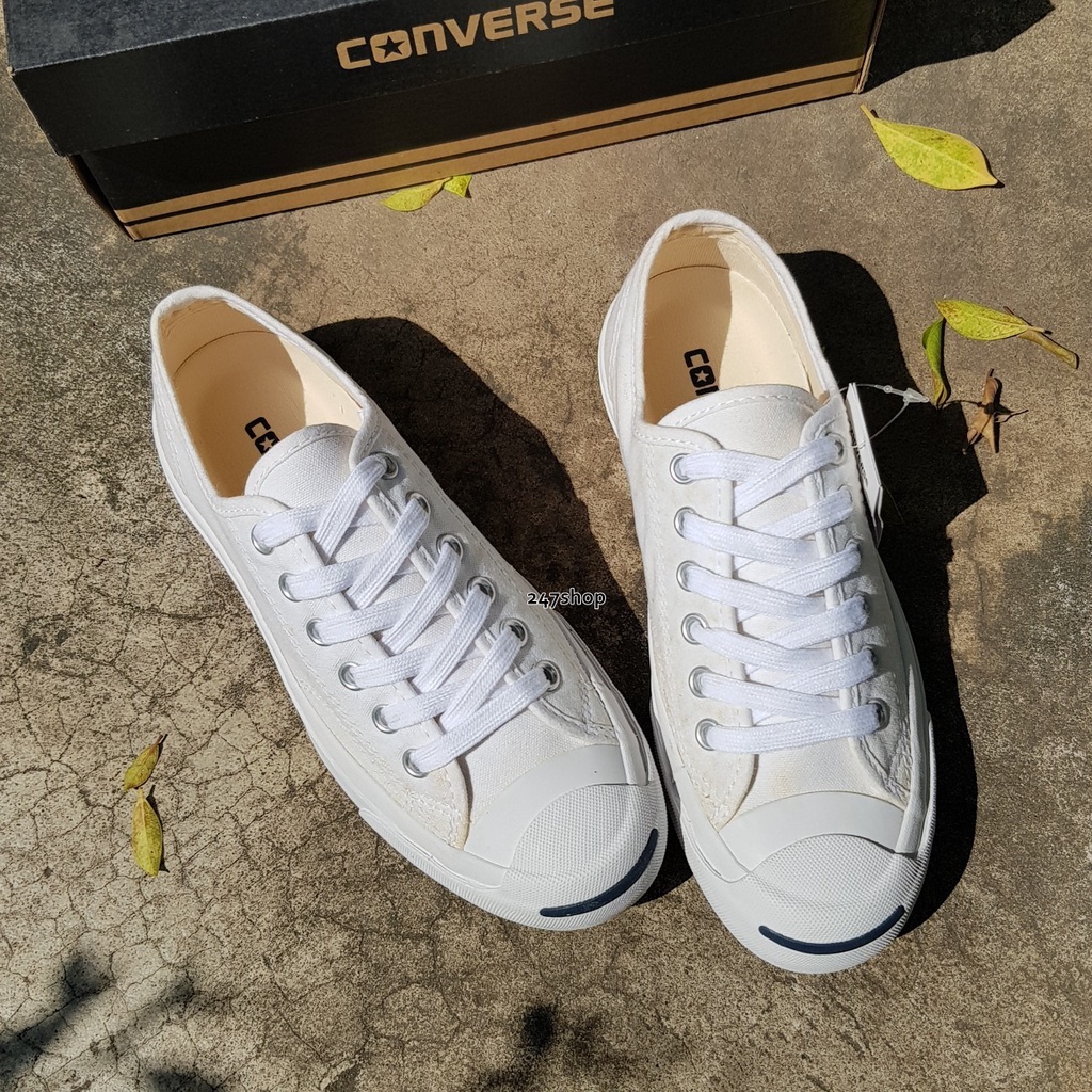 รองเท้าผ้าใบคอนเวิร์สแจ็ค พื้นฟ้า ลิขสิทธิ์แท้ 100% คอนเวิร์ส CONVERSE รุ่น JACK PURCELL