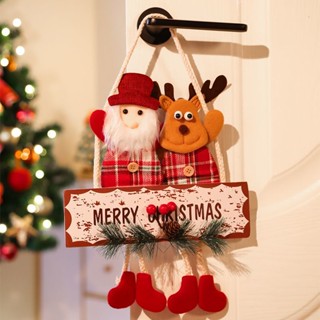 Christmas Decorations Creative Old Man Elk Hanging Decorations Door Hanging Window Scene Decoration Wall Hanging Christmas Ornaments