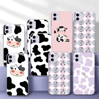 เคสโทรศัพท์มือถือแบบนิ่ม TPU ใส ลายการ์ตูนวัว ERT22 สําหรับ iPhone 5 5s se 6 6S 7 8 Plus