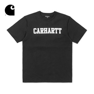 Carhartt WIP เสื้อยืดแขนสั้นพิมพ์ลายโลโก้ผู้ชายฤดูใบไม้ผลิและฤดูร้อน 024772D