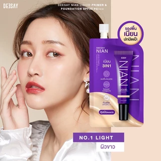 Deesay Nian Liquid Primer & Foundation ดีเซ่ย์ รองพื้นเนียน แบบซอง (5g.)