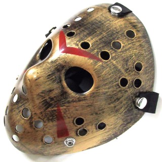 หน้ากาก Mask Friday The 13th วันศุกร์ที่ 13 Jason Voorhees เจสัน วอร์ฮีส์ สีทองแดง สุดโหด สยองขวัญ Horror