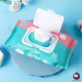 Baby Wipes ทิชชู่เปียก 80 แผ่น ทิชชู่เปียกทำความสะอาด ผ้านุ่มชุ่มชื่น กระดาษเปียก กระดาษทิชชู่เปียก ผ้านุ่มชุ่มชื่น