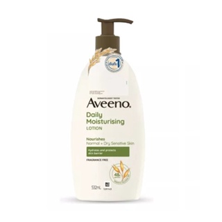 Aveeno Daily Moisturizing Body Lotion อาวีโน่ โลชั่น บำรุงผิว ปราศจากน้ำหอม ซึมซาบเร็ว สำหรับผิวแห้ง ขนาด 532 ml 21113