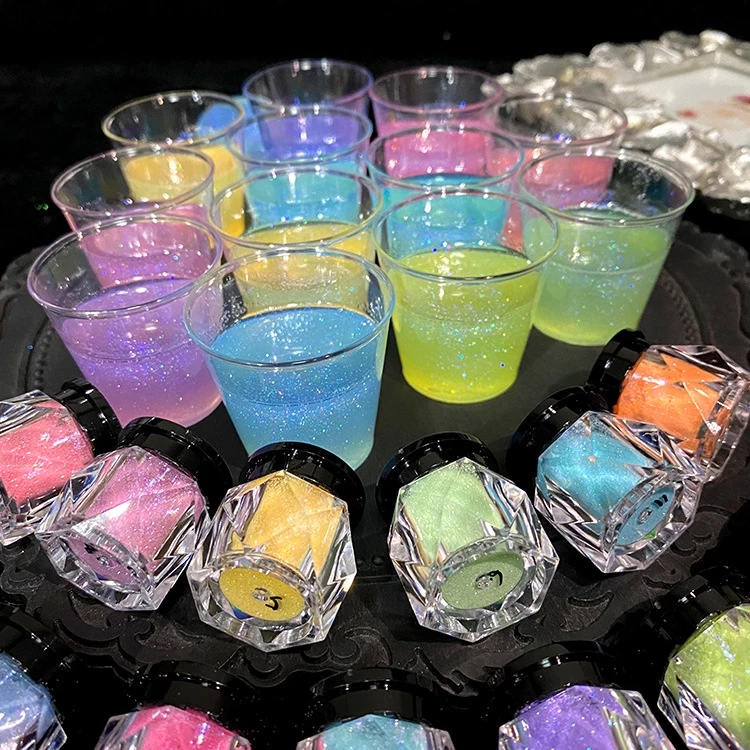 พร้อมส่ง!! ผงกากเพชร กลิตเตอร์ รุ่น Star river Glitter ผงชิมเมอร์ สีผสม (03PD006)