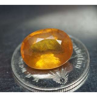 บุษราคัมอัฟริกาสีเหลือง (Sapphire) 6.40 กะรัต (15322)