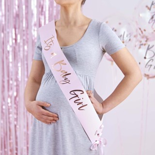 สายสะพาย Its a Baby Girl Baby Shower Sash