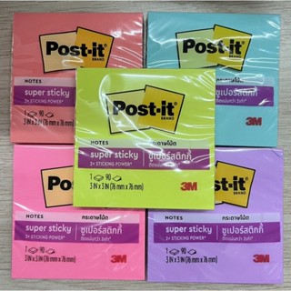 3m post-it super sticky notes 5สี/set