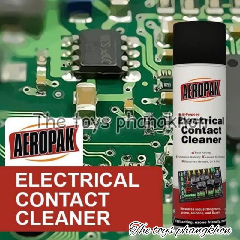 AEROPAK Electronic contact cleaner 350 g สเปรย์น้ำยาทำความสะอาด แผงวงจร ล้างหน้าสัมผัส แผงวงจร เมนบอร์ด ของแท้100%