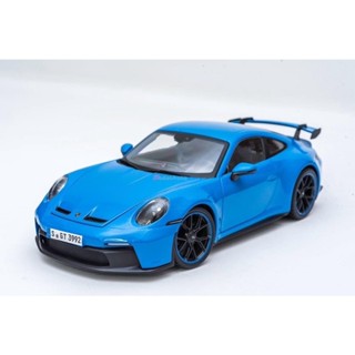 OSAKA99 Porsche 911 GT3 (992) สเกล 1/18 Full Open เปิดได้หมด สี Shark Blue ลิขสิทธิ์แท้ งานสวยมาก รถโมเดลสะสม