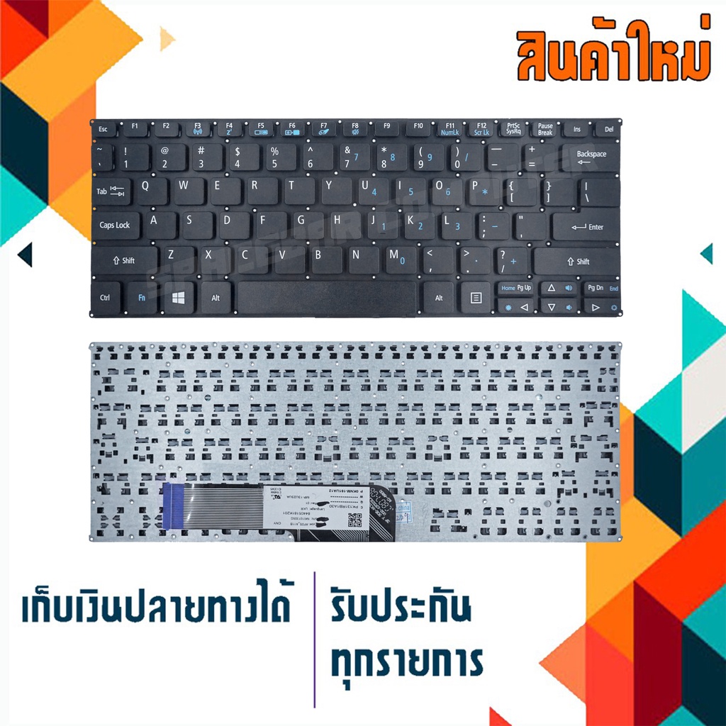 คีย์บอร์ด เอเซอร์ - Acer keyboard (ภาษาอังกฤษ) สำหรับรุ่น Aspire Switch 10 S1003 SW1-011-18US SW1-01