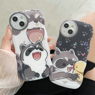 Soft Casing Infinix NOTE 12 G96 2023 4G 8 Hot 30 30i 20 20S 12i Pro 10 Lite 10S 10T 9 11 Play 11S NFC Smart 7 6 Plus 5 2020 4 5G Waves Edge Cute Cartoon Raccoon Red Panda Duck Airbag Anti-fall Phone Case STB 07