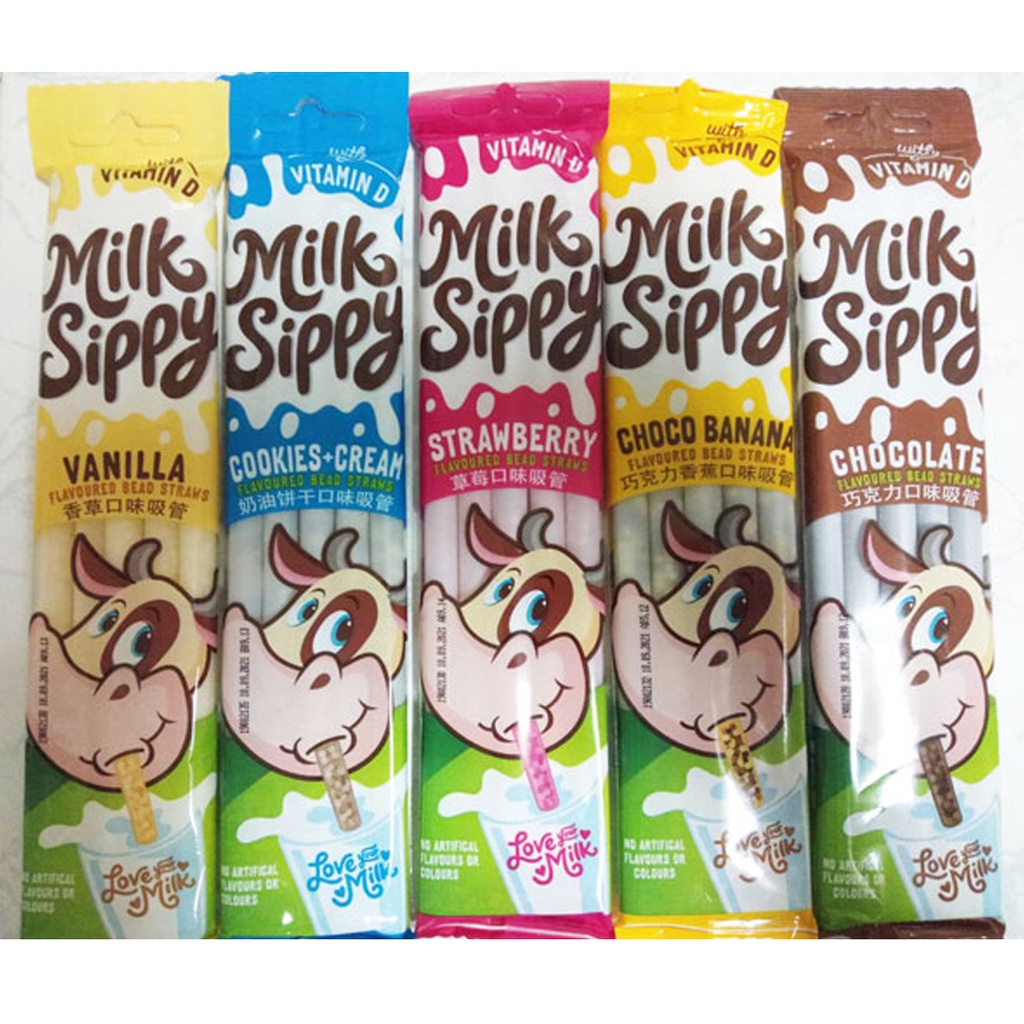 Milk Sippy หลอดดูดนมหลากรส นวัตกรรมใหม่นำความสนุกสนาน ตื่นเต้น ให้กับการดื่ม (1แพค 5 หลอด) - รูปที่ 2