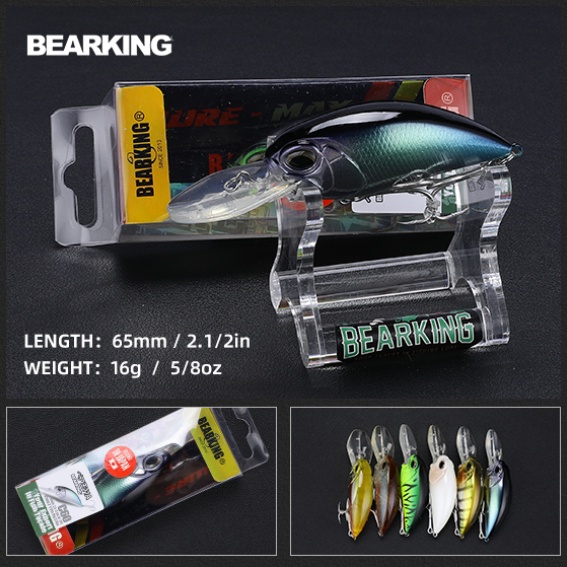 Bearking เหยื่อตกปลา 6 . 5 ซม . 14 กรัม 16 กรัม