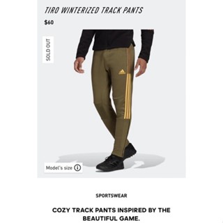 ADIDAS TIRO WINTERIZED TRACK PANTS กางเกงวอร์มขายาว ผู้ชาย อาดิดาส แบบเข้ารูป