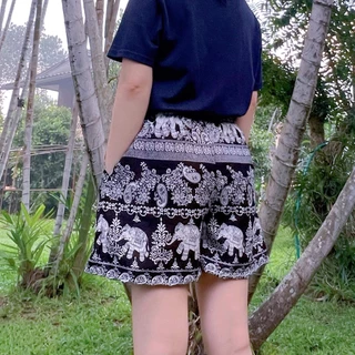 [งานไทย🇹🇭] กางเกงช้างขาสั้น 2 กระเป๋า ขนาด Free Size 🐘🐘