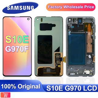 5.8&amp;#39;&amp;#39ของแท้ อะไหล่หน้าจอสัมผัสดิจิทัล LCD S10e แบบเปลี่ยน สําหรับ SAMSUNG Galaxy S10 E G970F DS G970W G970U SM-G9700