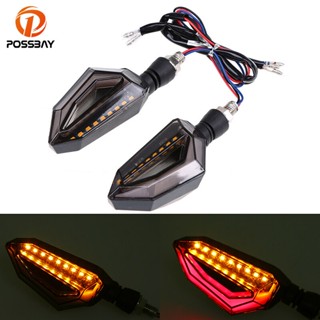 【IN Stock Store】ไฟเลี้ยว LED กระพริบ คุณภาพสูง สําหรับรถจักรยานยนต์ สกูตเตอร์ Harley Yamaha Kawasaki Honda Suzuki