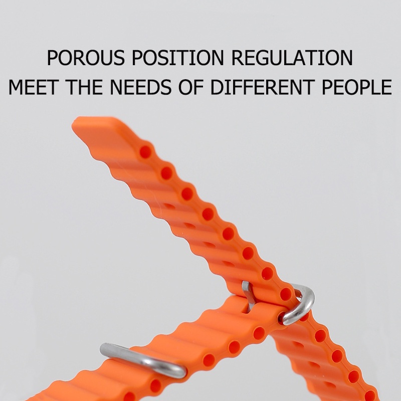 เหมาะสำหรับ iWatch Series 10 9 8 7 6 3 2 15 4 SE นาฬิกาซิลิโคน 45mm44mm49mm46mm42mm41mm38mm40mm