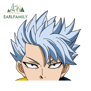 Earlfamily สติกเกอร์ไวนิล ลายอนิเมะ Fairy Tail 3D 13 ซม. x 12.8 ซม. สําหรับติดตกแต่งกระจกรถยนต์