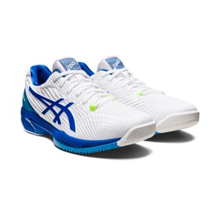 Asics Men Solution Speed FF 2 Novak Pack Tennis Shoes (White/Tuna Blue) รองเท้าเทนนิสสำหรับผู้ชาย