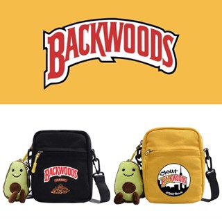 backwoods นักเรียนกระเป๋าแมสเซนเจอร์กระเป๋าผ้าใบลำลองเด็กชายเด็กหญิงกระเป๋าสะพายข้างเด็กกระเป๋าสะพายอุปกรณ์เสริมอะโวคาโด