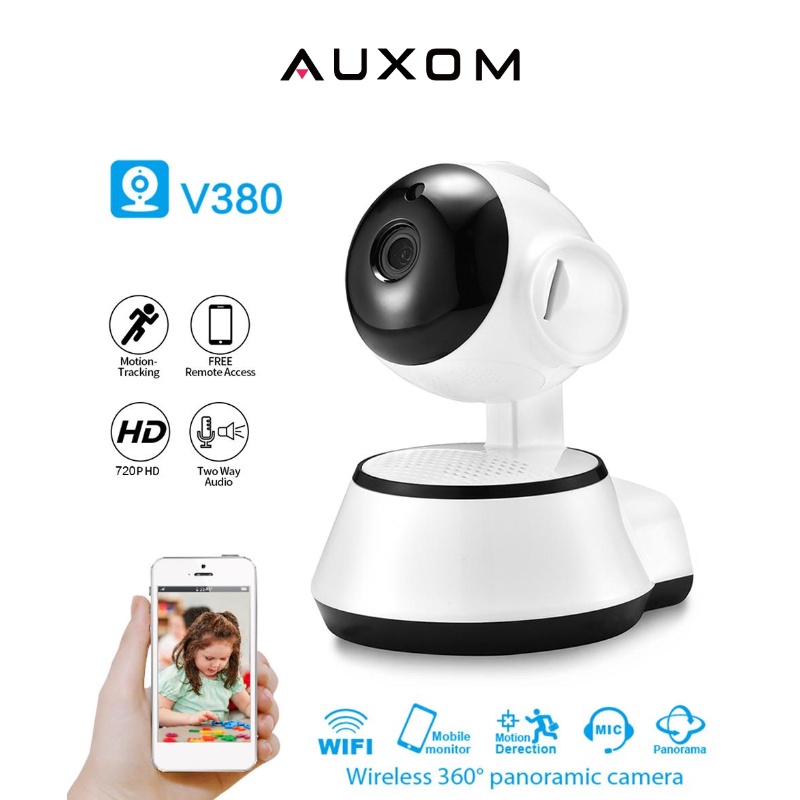 AUXOM กล้อง IP Wifi กล้องวงจรปิด V380 HD 960P Q6 กล้อง IP ไร้สาย APP ควบคุม