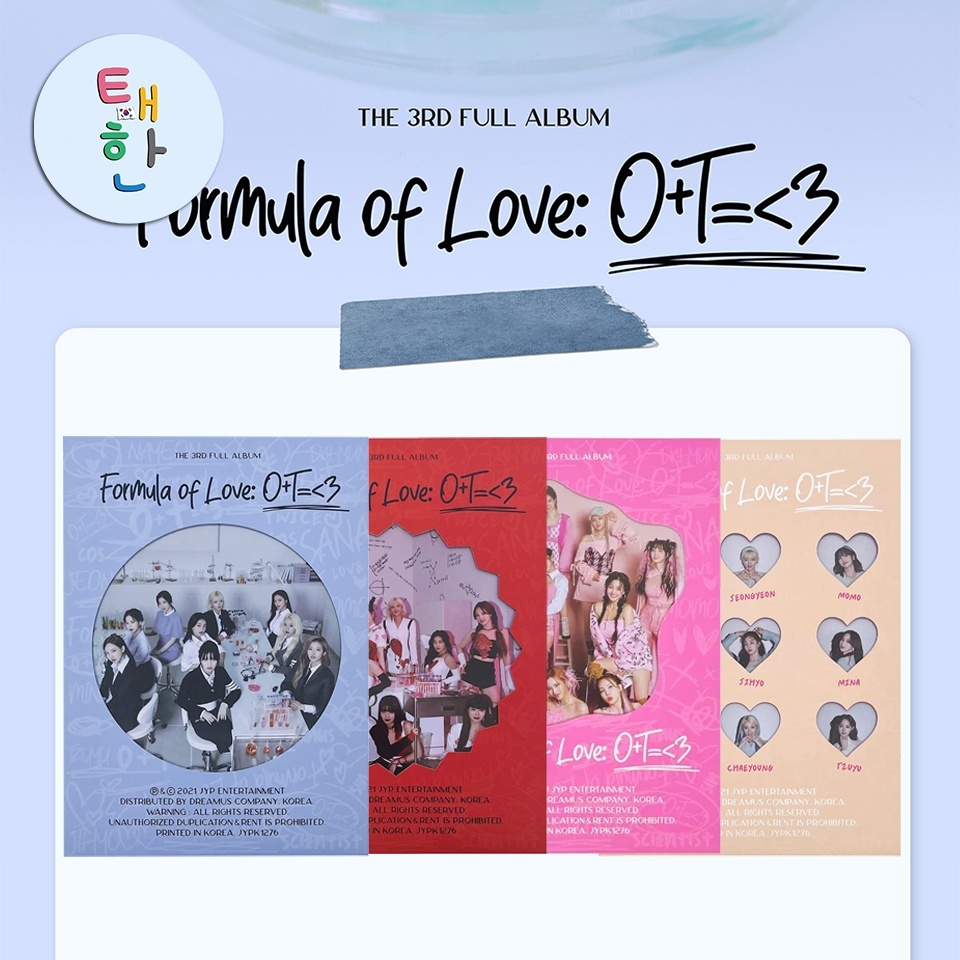 ✅พร้อมส่ง [TWICE] อัลบั้ม Formula of Love: O+T=<3 (+POSTER)