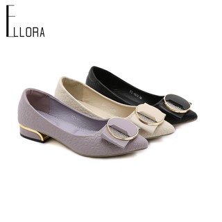 ELLORA EZ-1670 Sepatu Kerja Wanita Hak Chunky Import 2.5cm
