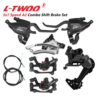 Ltwoo A2 A3 Combo คันเกียร์ 3x7 3x8 ความเร็ว พร้อมเบรค 21 24 ความเร็ว และ FD และ RD และคาลิปเปอร์ดิสก์เบรก สําหรับจักรยานเสือภูเขา