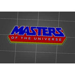 โลโก้ Master Of The Universal (ขนาด 137 มม. 47 มม. x 10 มม.)