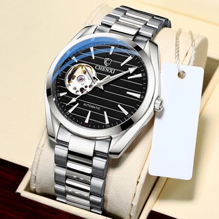 CHENXI Automatic Mens Watches Top Brand Mechanical Tourbillon Wrist Watch Waterproof Fashion Business Stainless Steel Sport Watch For Men