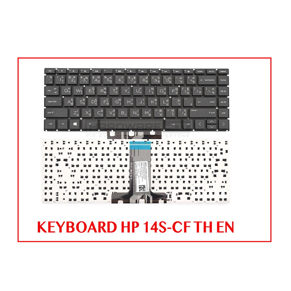 KEYBOARD HP 14S-CF TH EN สีดำ