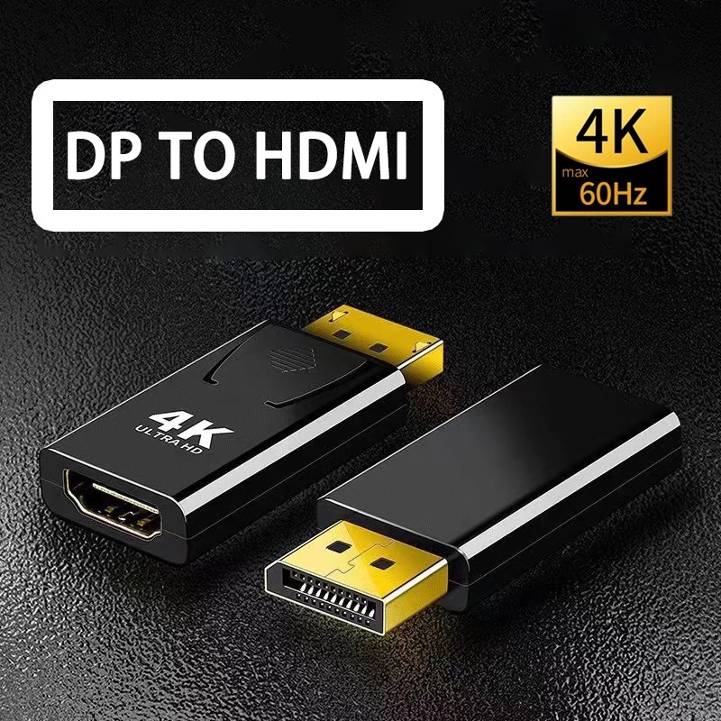 ร้านไทย DP To Hdmi สายเชื่อมหน้าจอ 4K 30Hz Dp Male To HDMI Female อะแดป