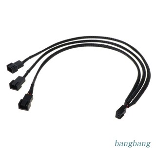 Bang ฮับพัดลมระบายความร้อน 1 เป็น 3 พอร์ต PWM PC CPU 3 PIN