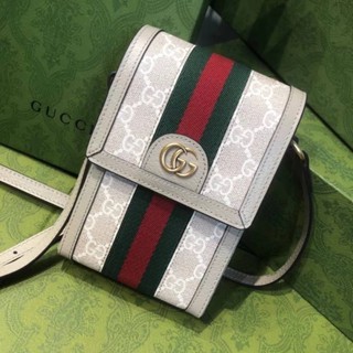 🔥ผ่อนได้🔥Gucci Phone Bag Size 12 cm งาน Original อุปกรณ์ : Full Box Set