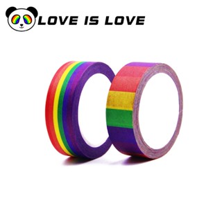 เทปสติกเกอร์ LGBT หกสีรุ้ง สไตล์ญี่ปุ่น สําหรับตกแต่งสมุดภาพ เกย์