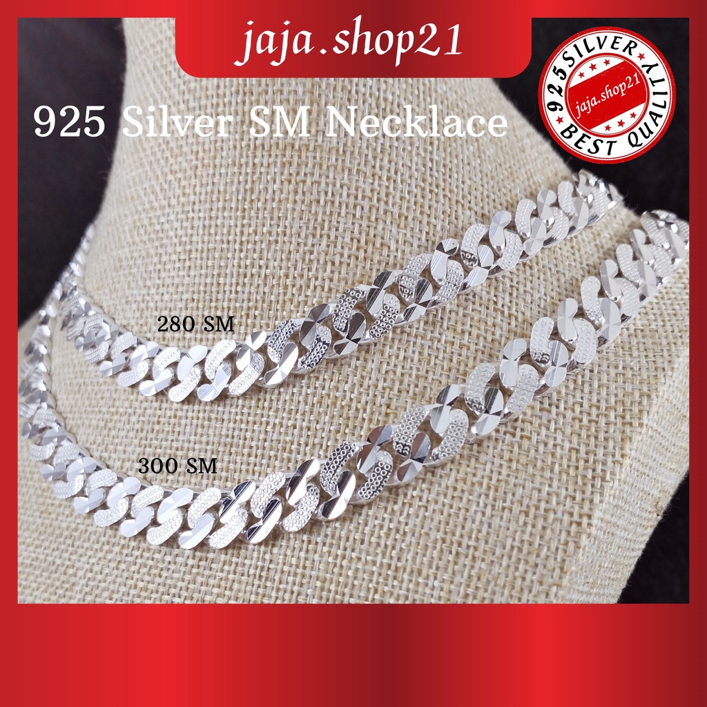 | โซ่สร้อยคอ 925 Silver SM (280 SM/300 SM) | Rantai Leher (280 SM/300 SM) Perak 925