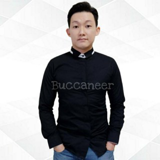 เสื้อเชิ้ตดีไซน์ปก แต่งสี ผ้าCotton by Buccaneer (สินค้าพร้อมส่ง)