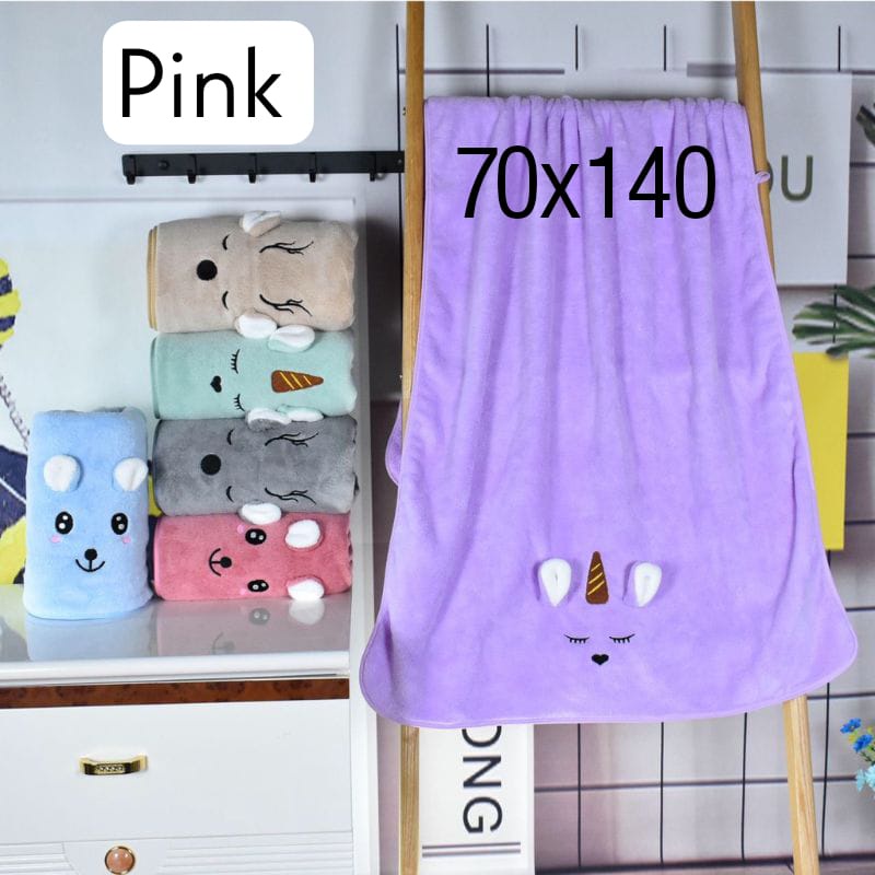 นําเข้าผ้าขนหนูอาบน้ําไมโครไฟเบอร์หูนูน70x140