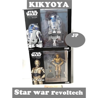 มือสอง revoltech C3PO ขาดเสา  + R2D2 แท้ LOT JP star wars revo